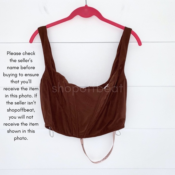 NEW House of CB Ninetta Top Chocolate Brown Large+ (XL) - Picture 14 of 17